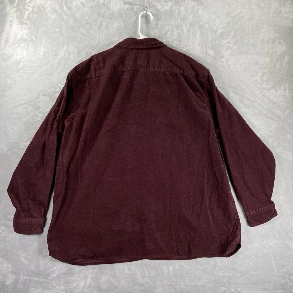 Levi's Shirt Mens XXL Corduroy Jackson Worker Button Up Relaxed Fit Red 2XL